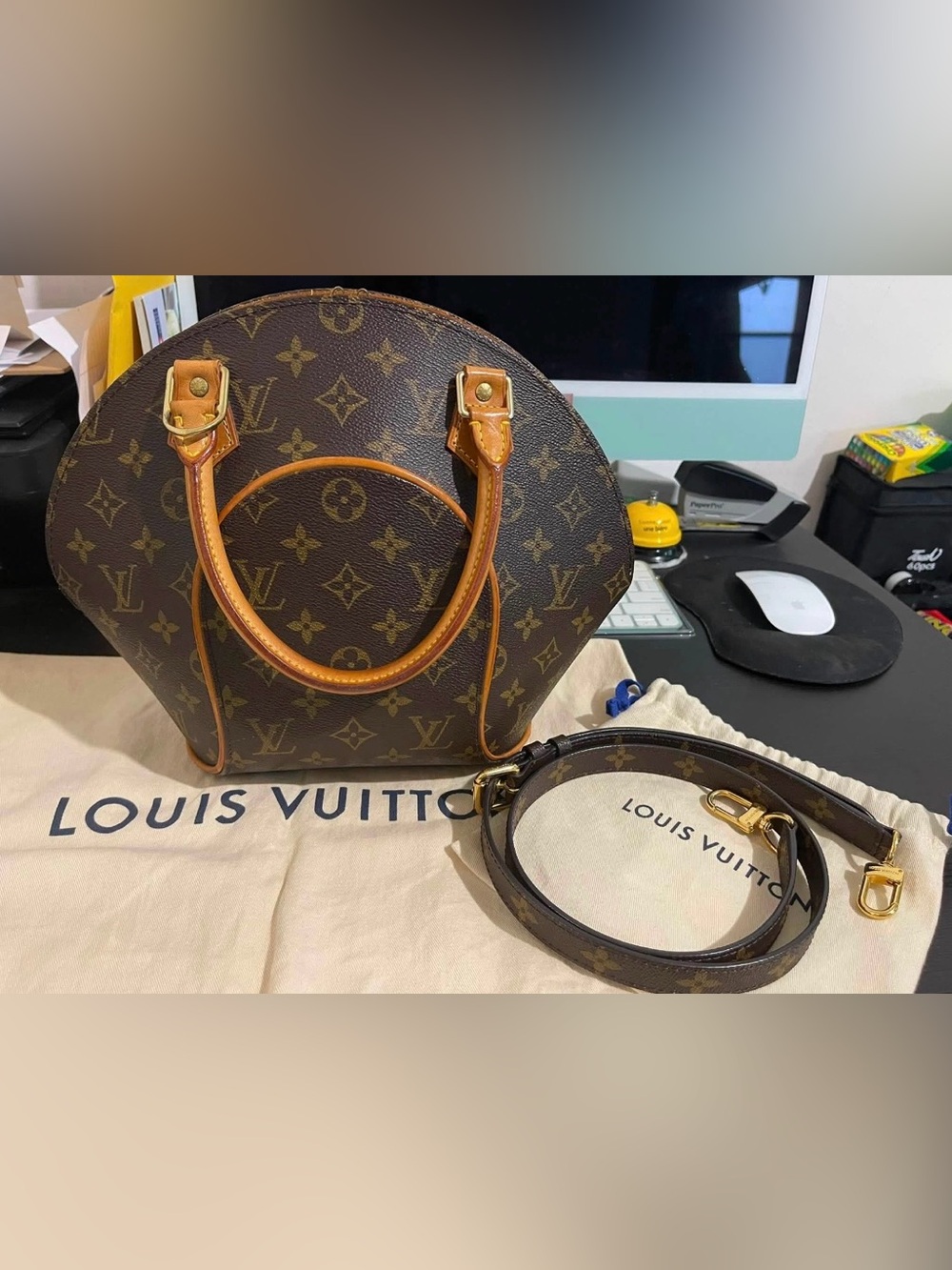 Louis Vuitton Ellipse PM Monogram with metis adjustable crossbody strap